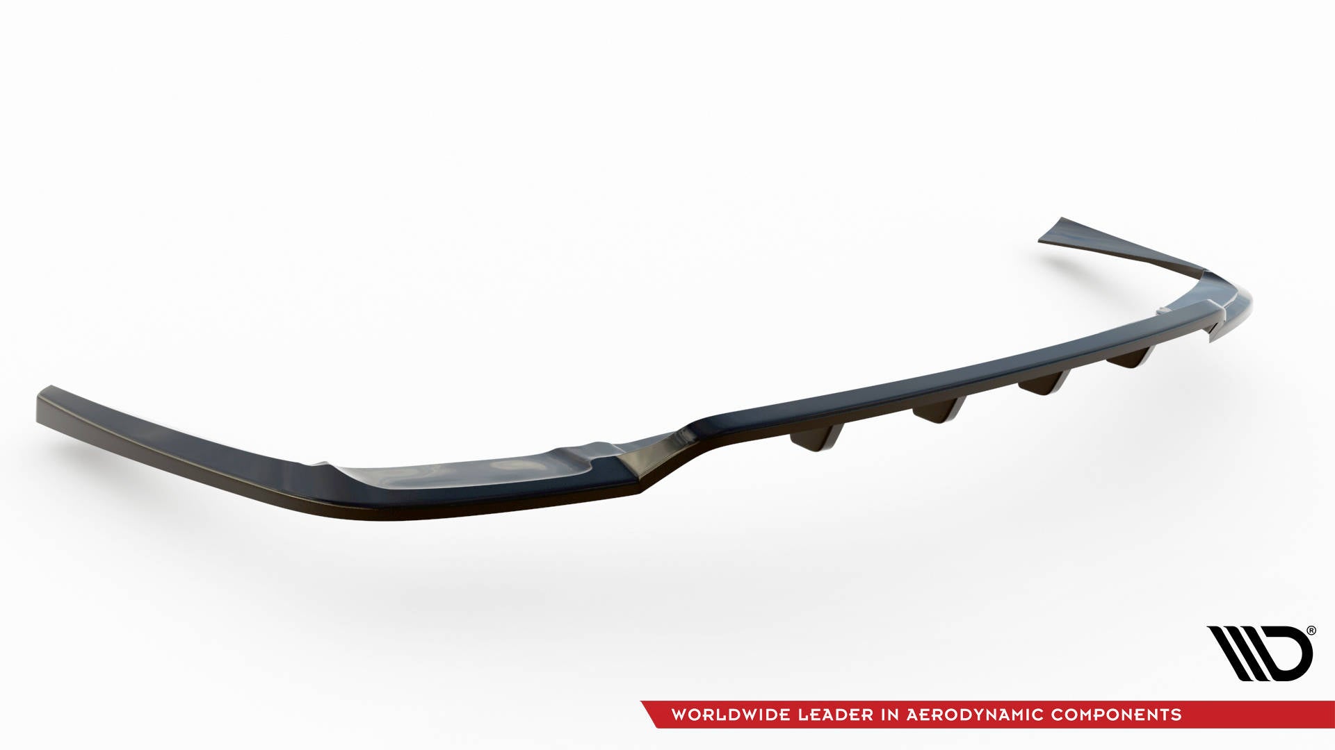 Mittlerer Cup Diffusor DTM Look Heck Ansatz für Volvo XC90 R-Design Mk2 Facelift schwarz Hochglanz