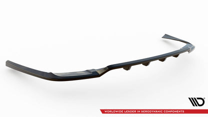 Mittlerer Cup Diffusor DTM Look Heck Ansatz für Volvo XC90 R-Design Mk2 Facelift schwarz Hochglanz