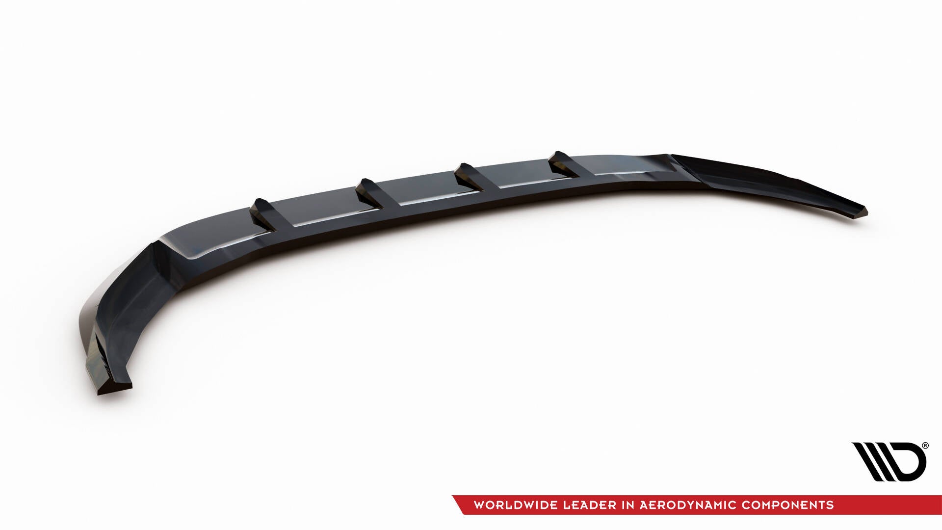 Front Ansatz V.6 für VW Golf R / R-Line Mk7 schwarz Hochglanz