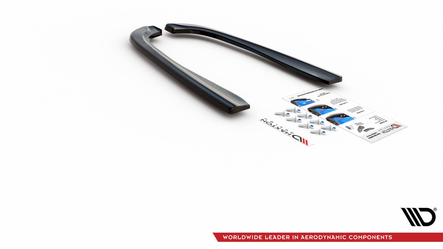 Heck Ansatz Flaps Diffusor für BMW M5  / 5 M-Paket E39 schwarz Hochglanz