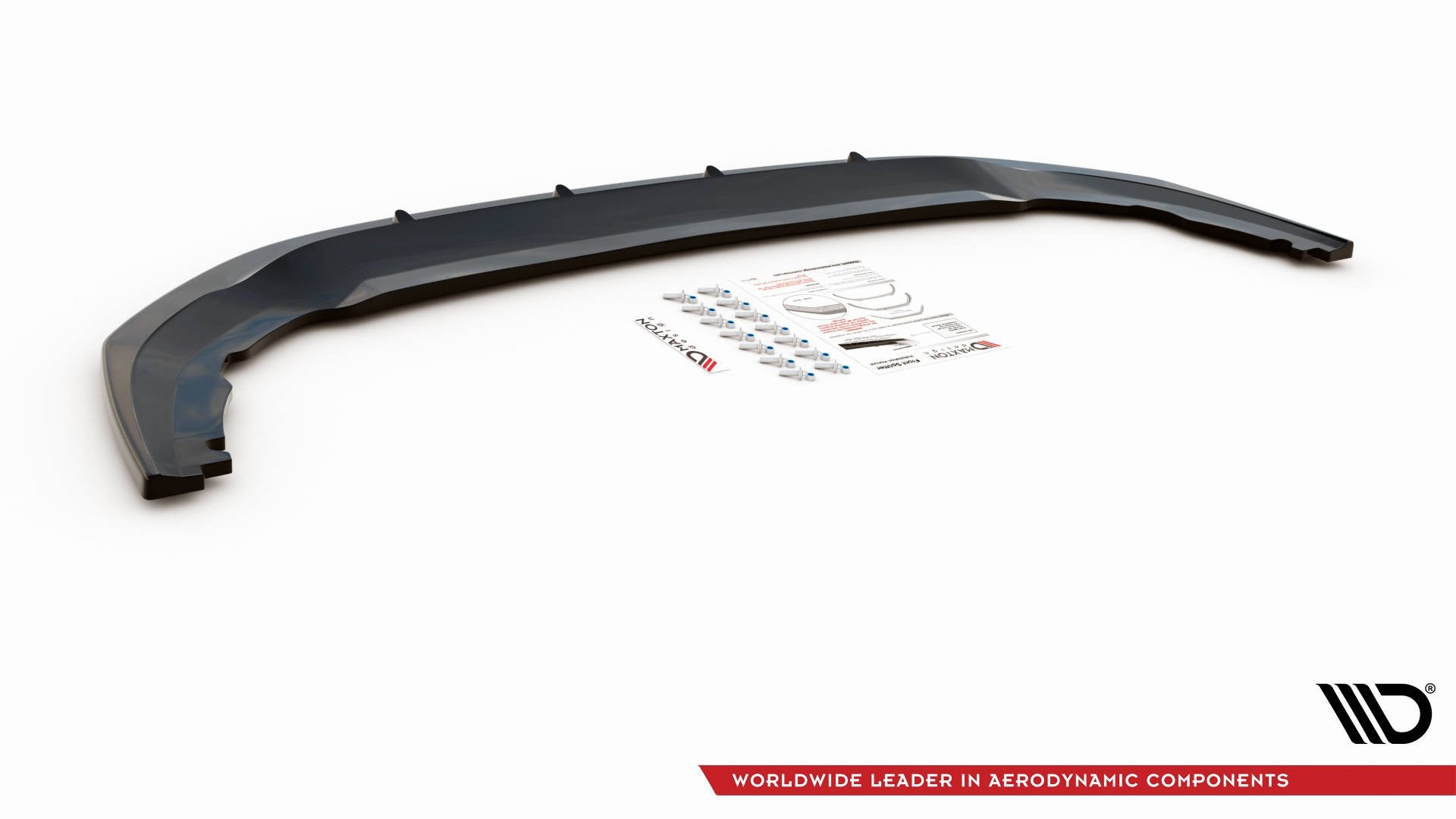 Front Ansatz V.4 für VW Golf GTI Clubsport Mk8 schwarz Hochglanz