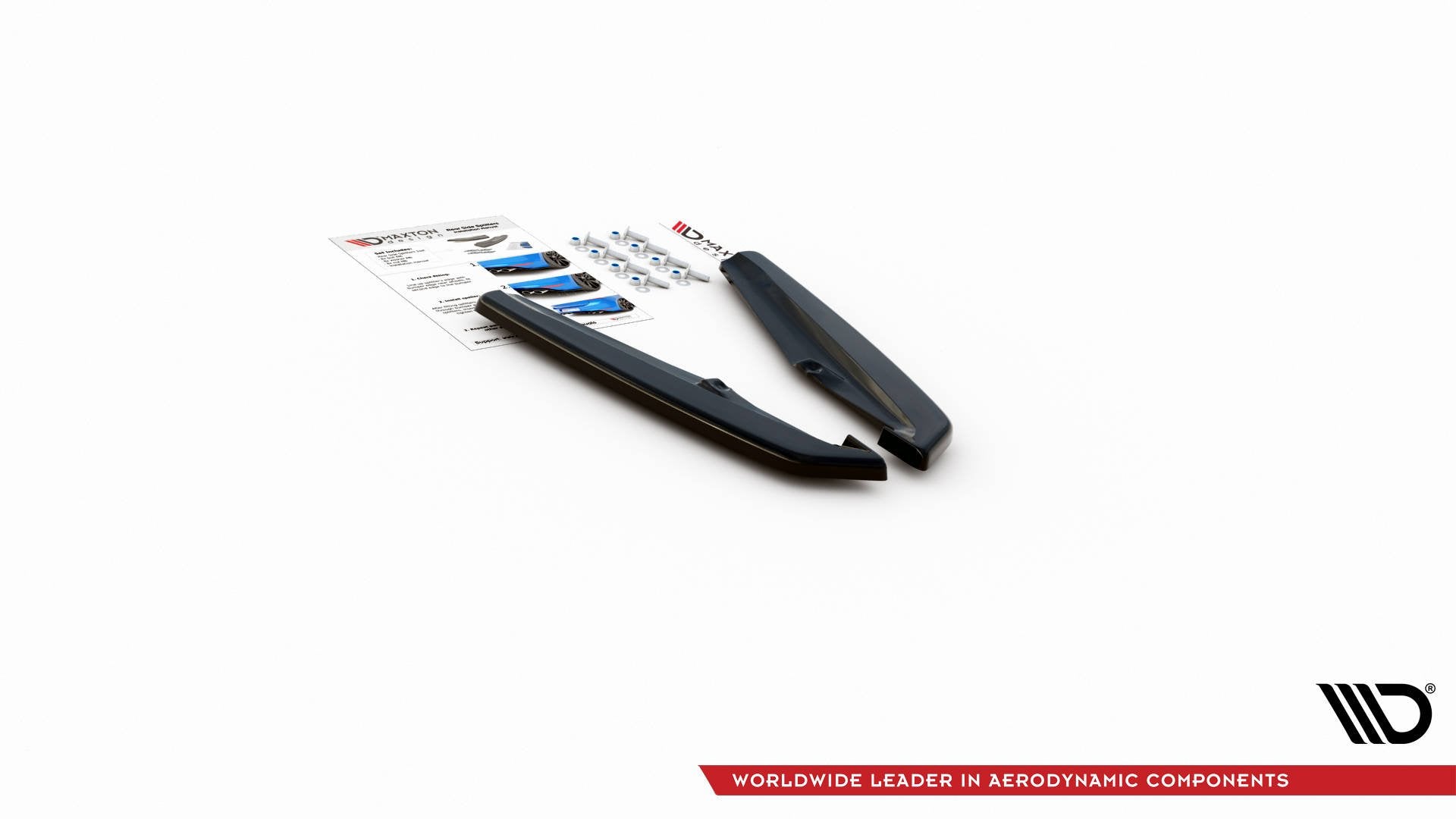 Heck Ansatz Flaps Diffusor für Porsche Panamera Turbo 970 Facelift schwarz Hochglanz