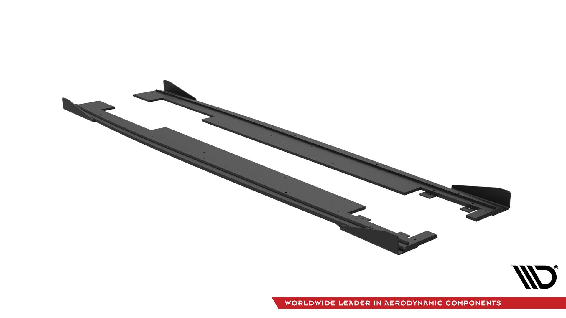 Street Pro Seitenschweller Ansatz für + Flaps Audi A7 RS7 Look C7 schwarz Hochglanz