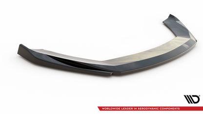 Front Ansatz V.5 für Seat Leon Cupra / FR Mk3 FL schwarz Hochglanz