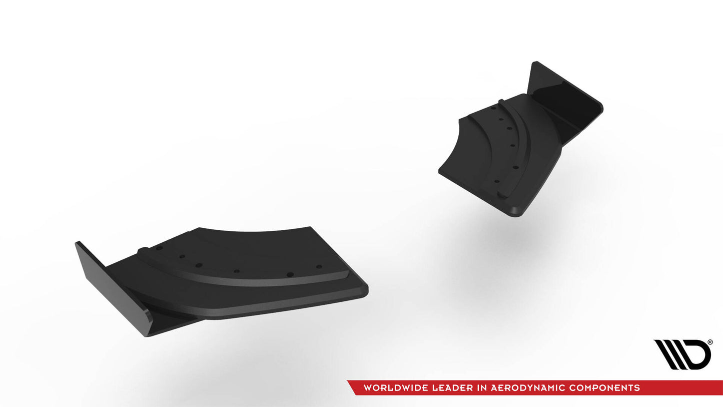 Street Pro Heck Ansatz Flaps Diffusor + Flaps für VW Scirocco R Mk3 schwarz Hochglanz