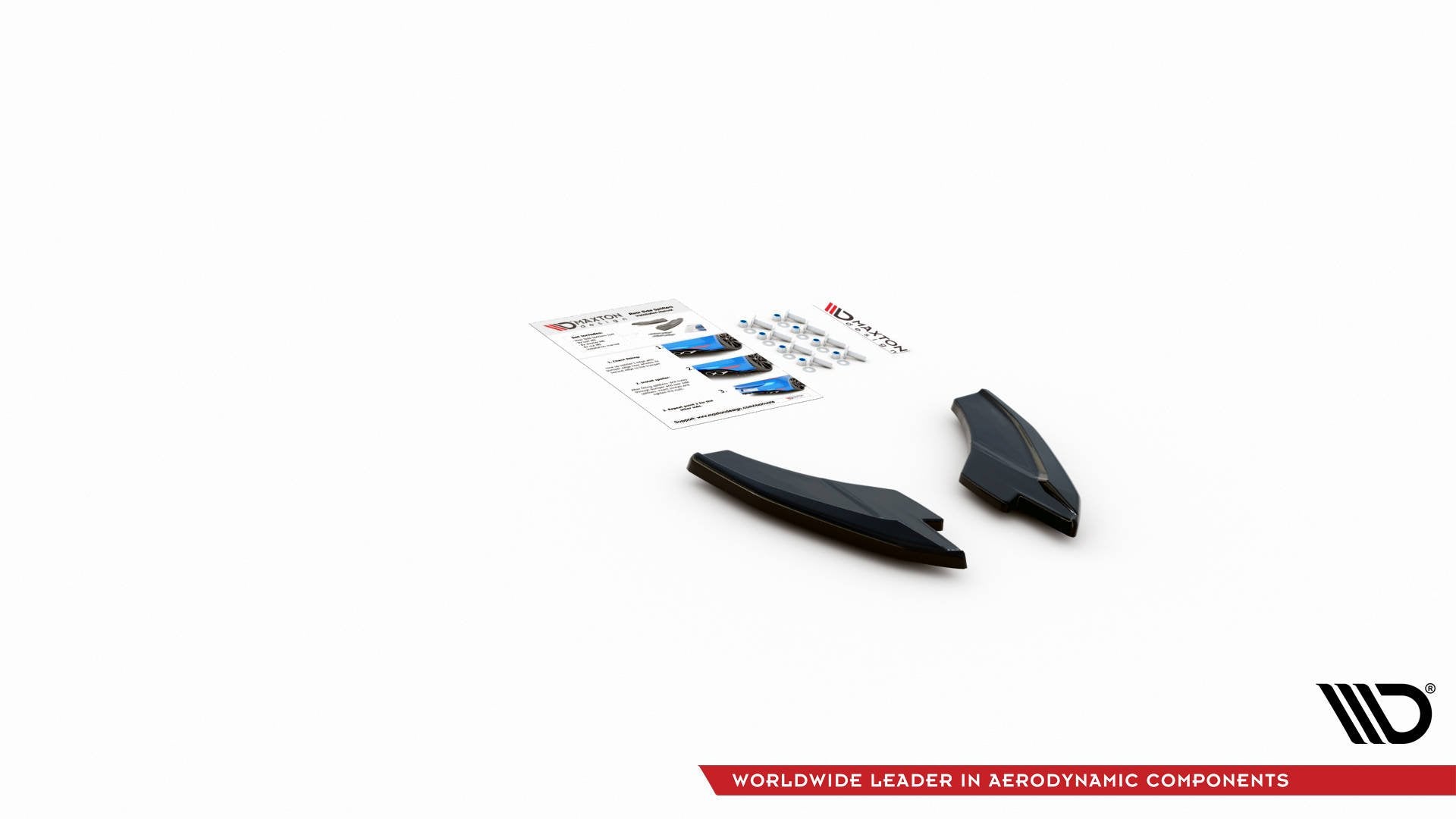 Heck Ansatz Flaps Diffusor V.2 für Audi S3 Sportback 8Y Carbon Look