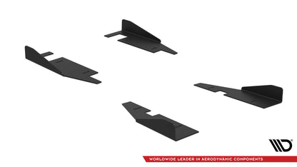 Seitenschweller Flaps für Kia Stinger GT / GT-Line / Standard Mk1 schwarz Hochglanz