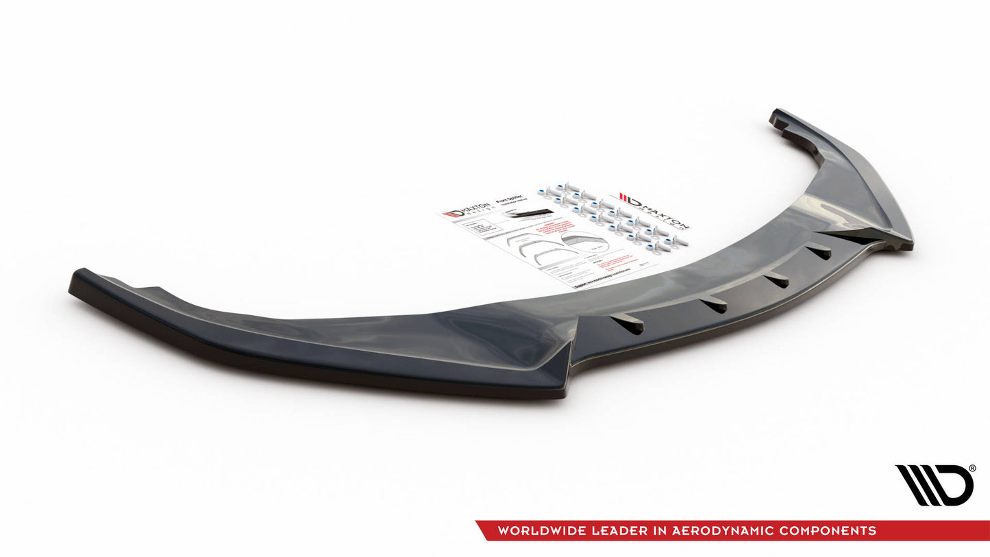 Front Ansatz für Infiniti Q60 S Mk2 schwarz Hochglanz