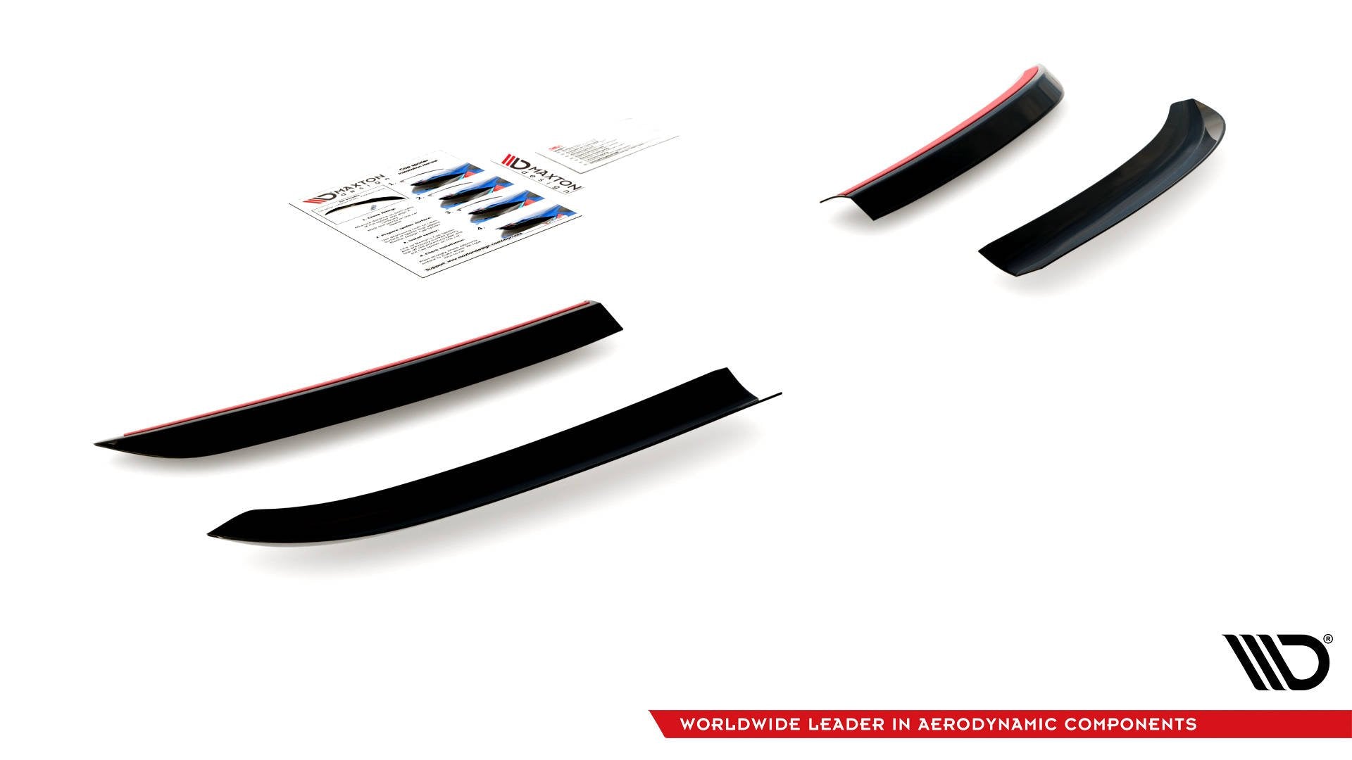 Spoiler CAP für Porsche Panamera Turbo 970 Facelift schwarz Hochglanz