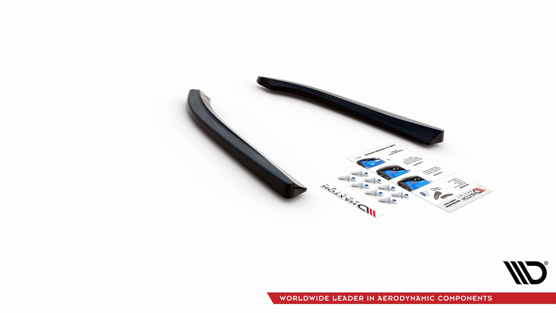 Heck Ansatz Flaps Diffusor für Audi S8 D3 schwarz Hochglanz