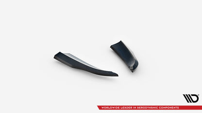 Heck Ansatz Flaps Diffusor für Porsche 718 Cayman GT4 RS 982c schwarz Hochglanz