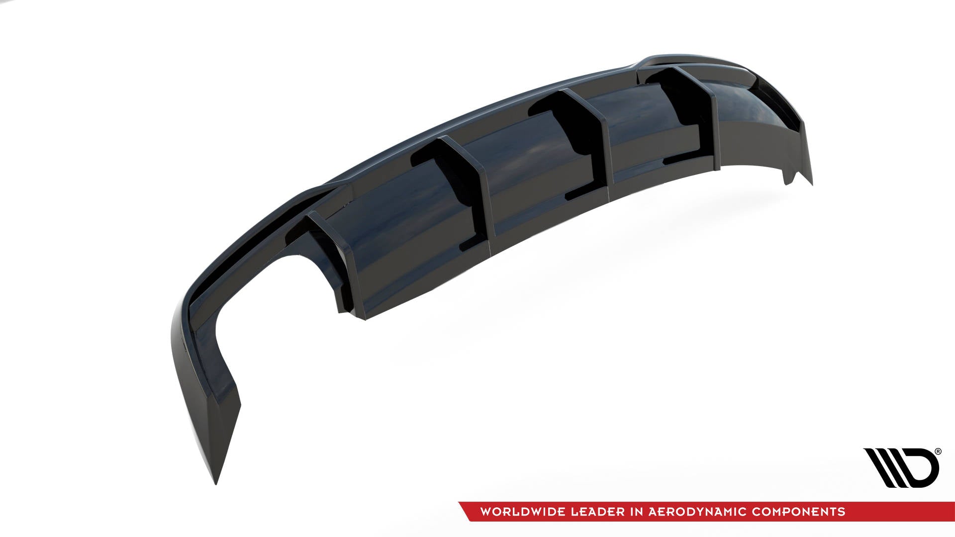 Diffusor Heck Ansatz für Audi A5 8T Facelift (Doppelauspuff li.)