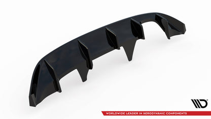 Diffusor Heck Ansatz für Ford Fiesta Mk8 ST schwarz Hochglanz