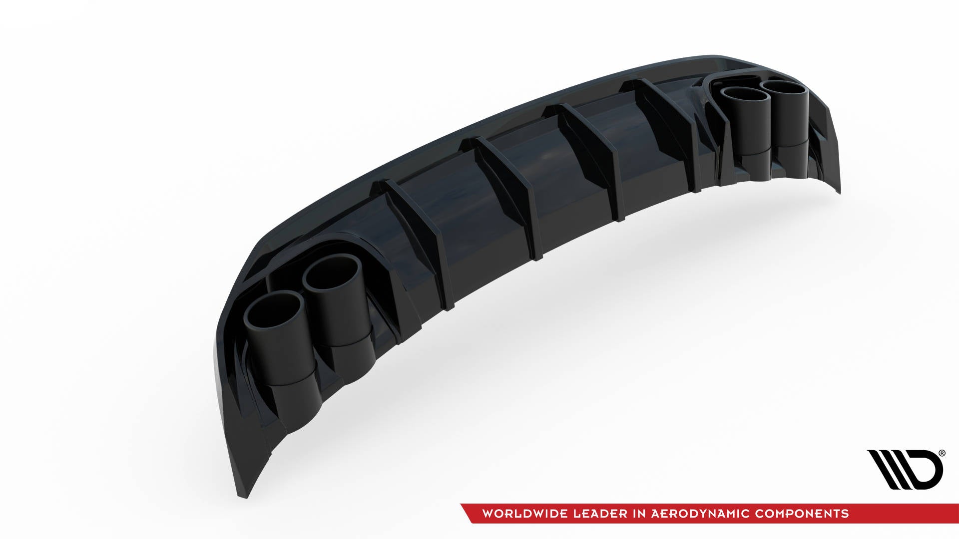 Diffusor Heck Ansatz + Endrohre für Audi A3 S-Line Sportback 8Y