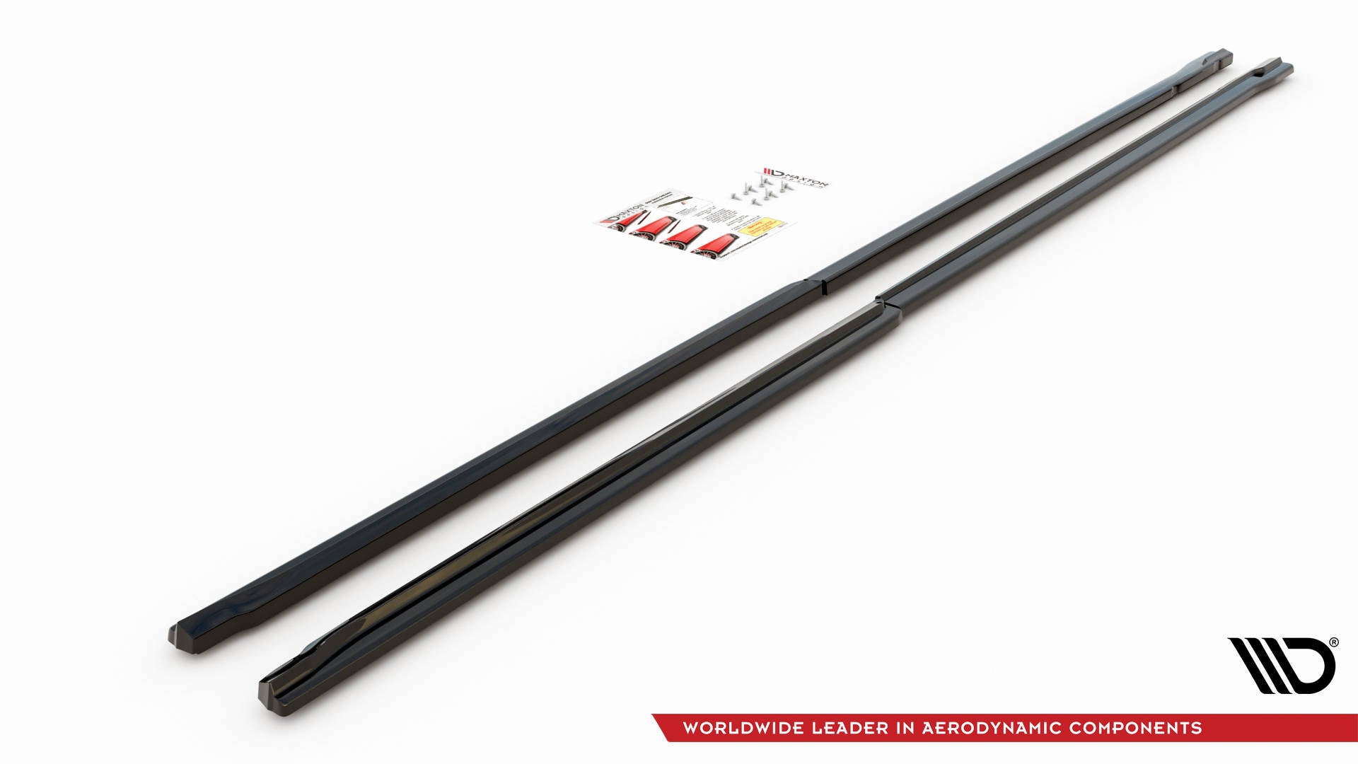 Seitenschweller Ansatz für Mercedes-Benz Vito Extra Long W447 Facelift / V Extra Long W447 Facelift schwarz Hochglanz