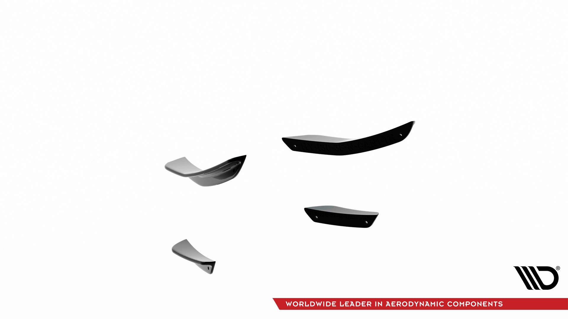 Stoßstangen Flaps Wings vorne Canards für Hyundai I30 N / I30 N-Line Hatchback/Fastback Mk3 Facelift