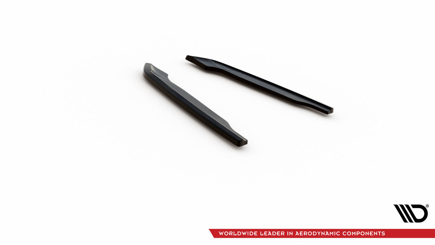 Heck Ansatz Flaps Diffusor für Audi S8 D5 schwarz Hochglanz