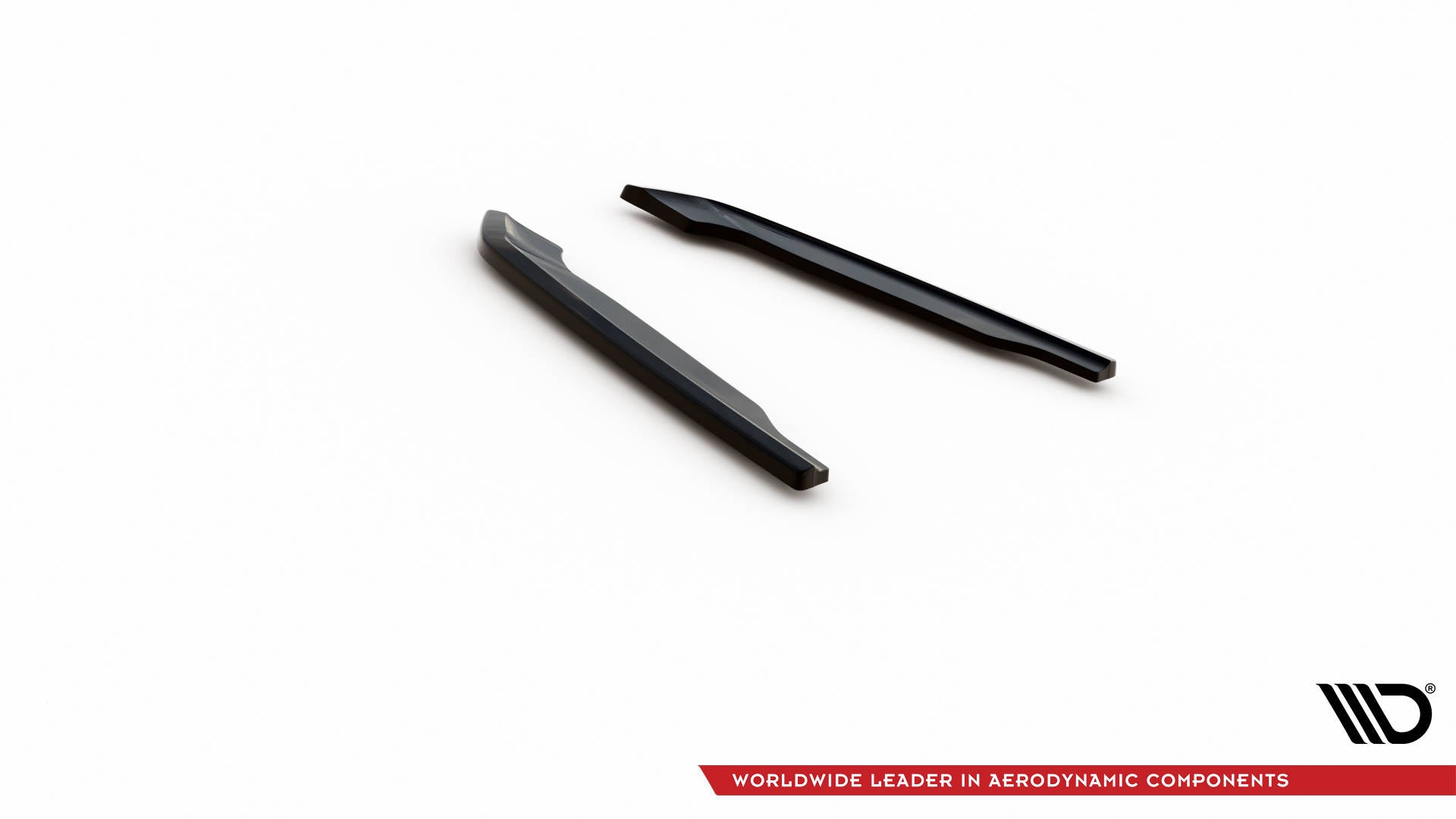 Heck Ansatz Flaps Diffusor für Audi S8 D5 schwarz Hochglanz