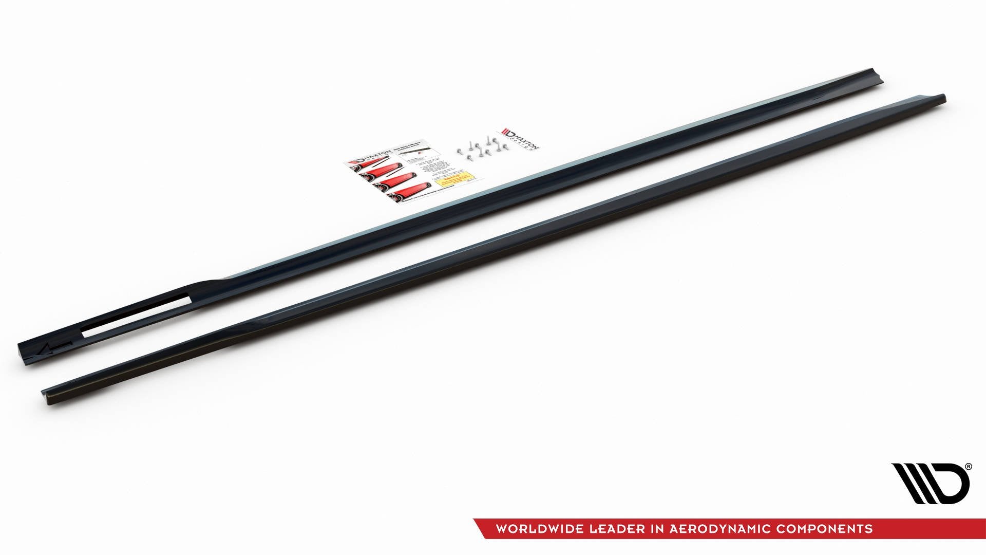 Seitenschweller Ansatz für V.1 für BMW 4er M-Paket / M440i G22 / G23 / G22 Facelift / G23 Facelift schwarz Hochglanz