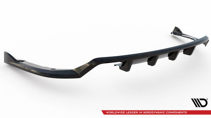 Mittlerer Cup Diffusor DTM Look Heck Ansatz für BMW 4er Coupe / Gran Coupe / Cabrio M-Paket F32 / F36 / F33 schwarz Hochglanz