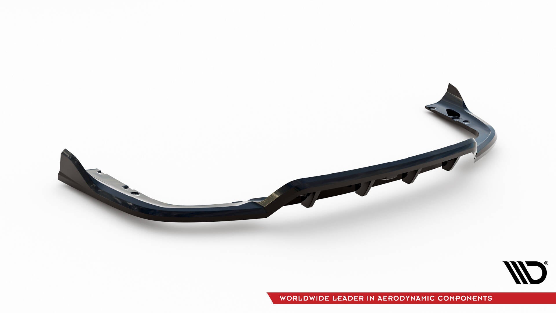 Mittlerer Cup Diffusor DTM Look Heck Ansatz V.2 für BMW X6 M-Paket G06 Facelift schwarz Hochglanz