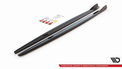 Seitenschweller Ansatz V.2 für BMW 2 Gran Coupe M-Paket / M235i F44 schwarz Hochglanz