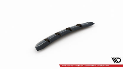 Diffusor Heck Ansatz für Ford Mondeo Vignale Mk5 Facelift schwarz Hochglanz