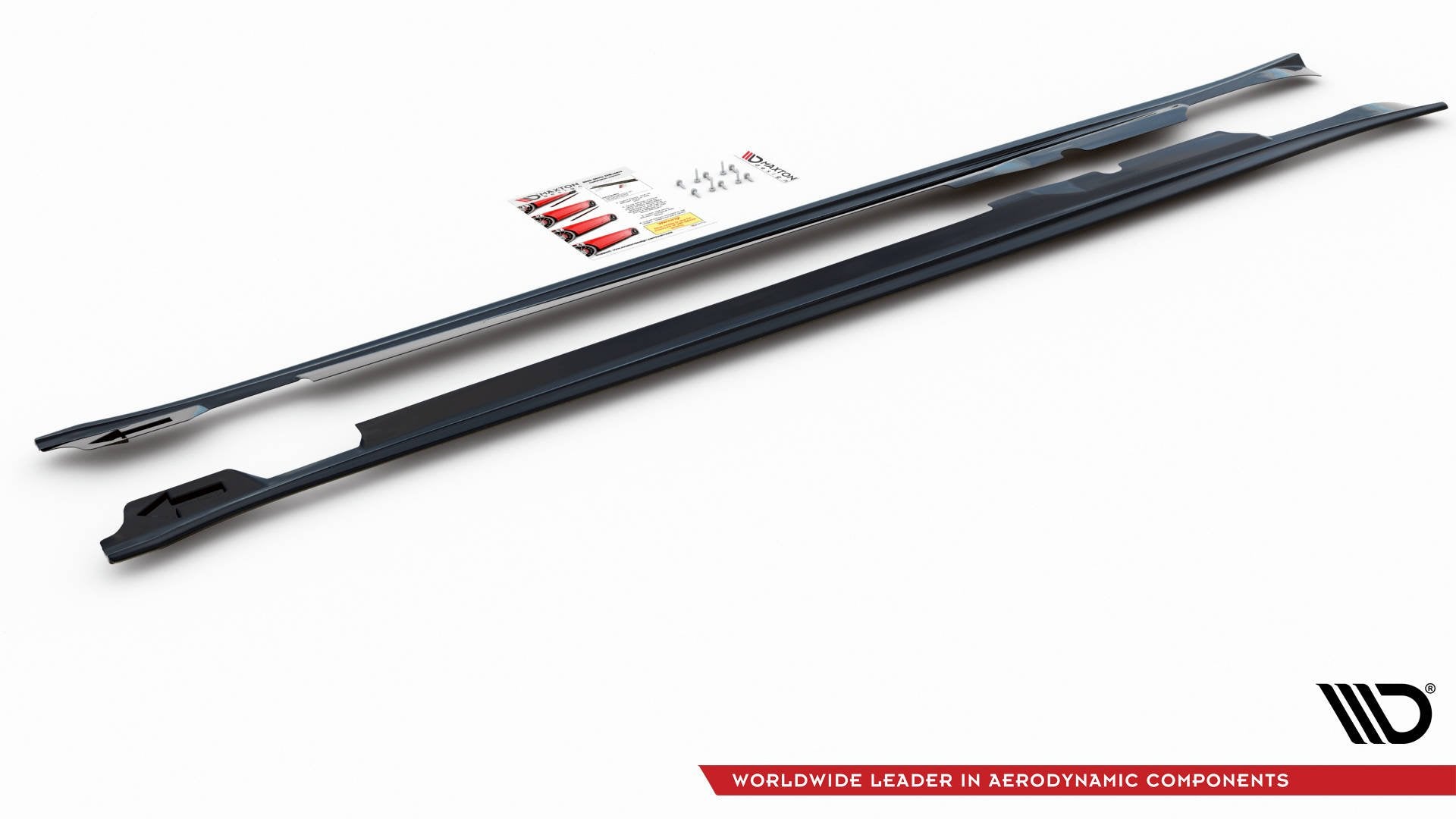 Seitenschweller Ansatz V.2 für Porsche Panamera Turbo 970 Facelift schwarz Hochglanz