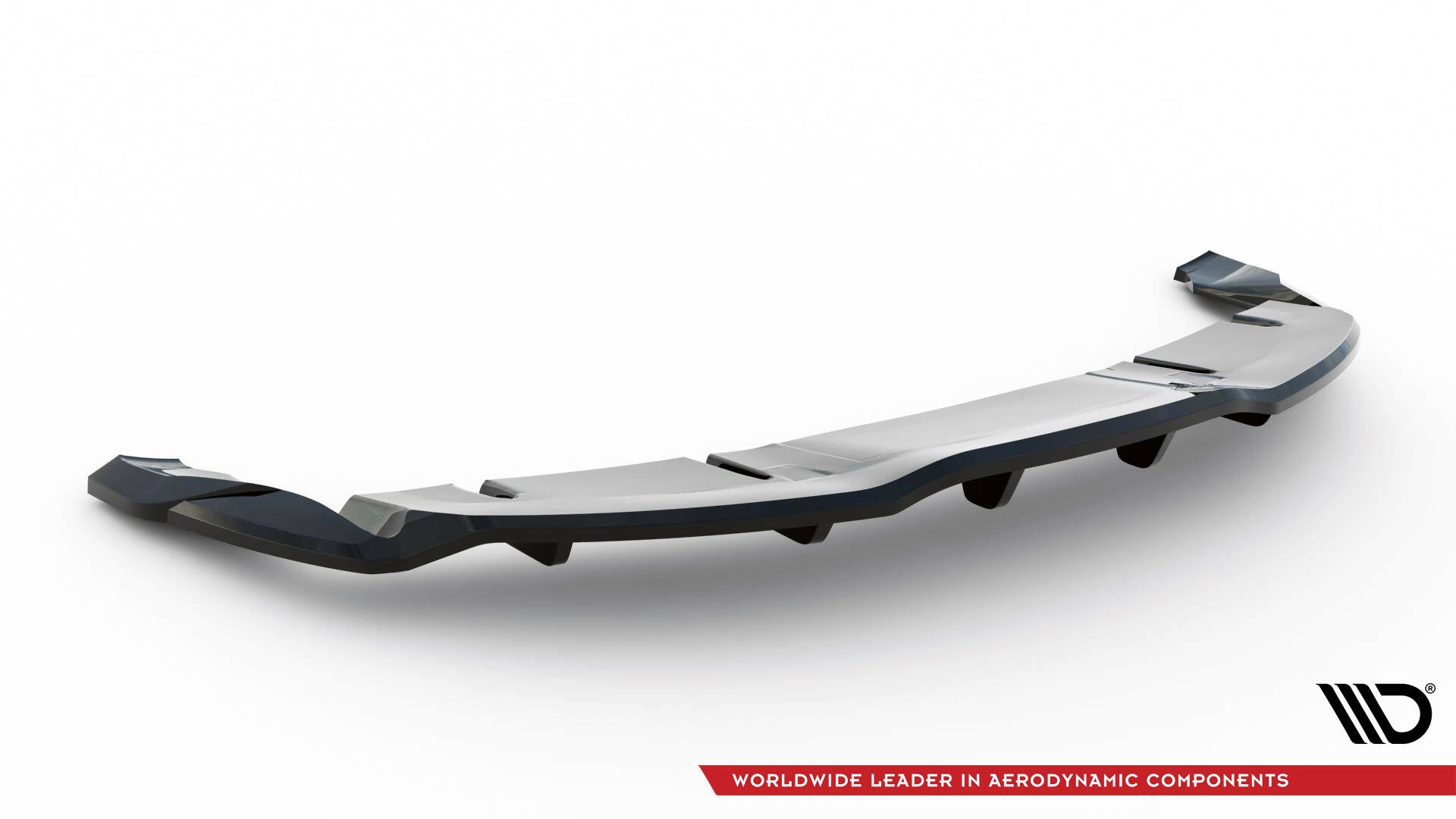 Mittlerer Cup Diffusor DTM Look Heck Ansatz für V.1 Tesla Model 3 Project HighlandFacelift schwarz Hochglanz