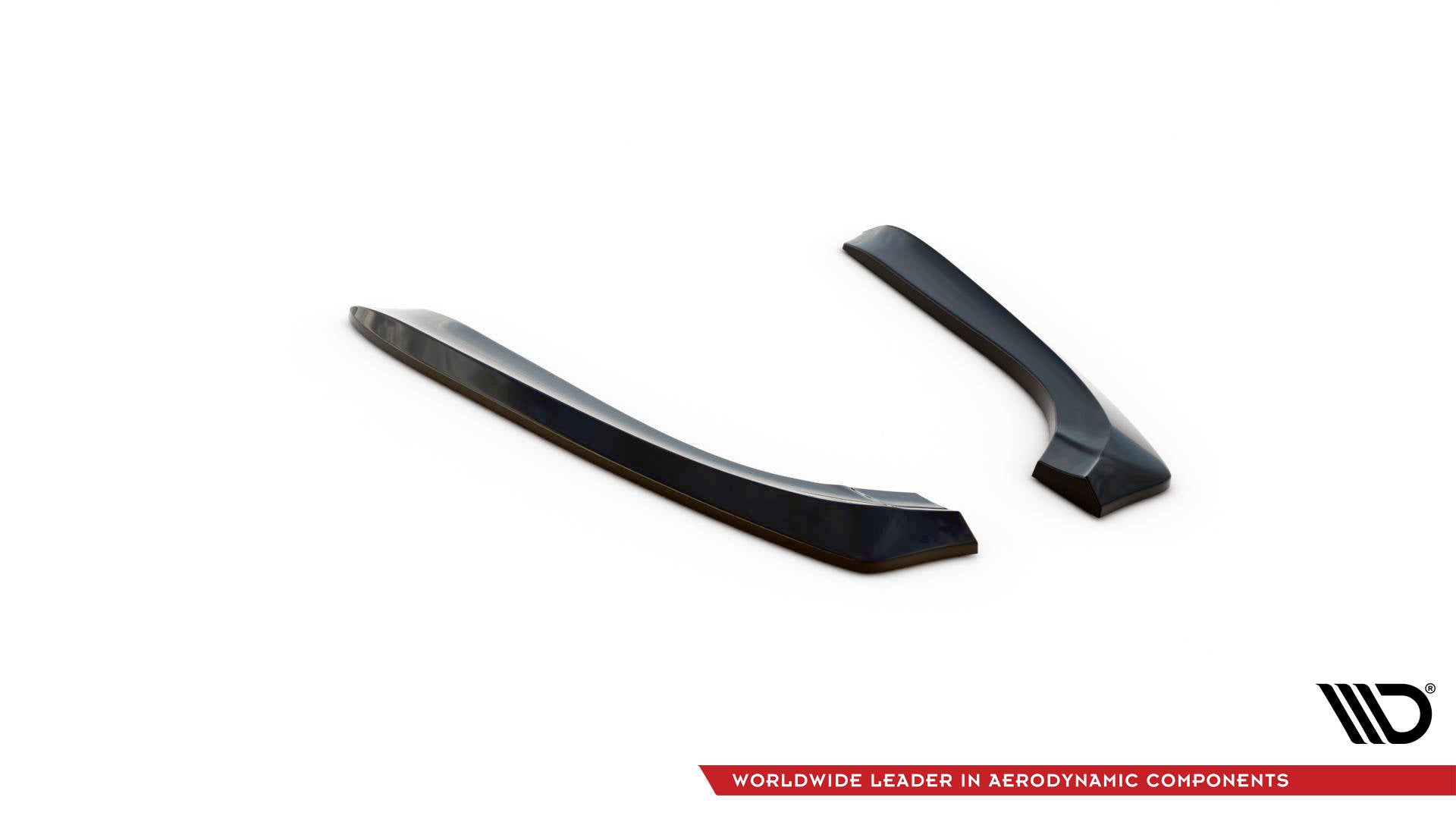 Heck Ansatz Flaps Diffusor für AUDI A4 B7 schwarz Hochglanz