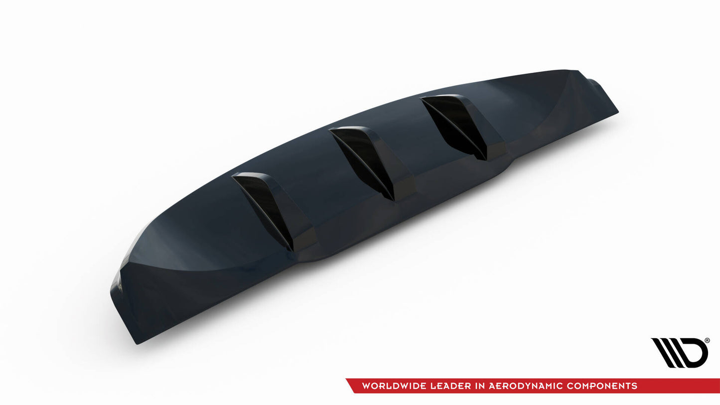 Diffusor Heck Ansatz für Maserati Granturismo Mk1 schwarz Hochglanz