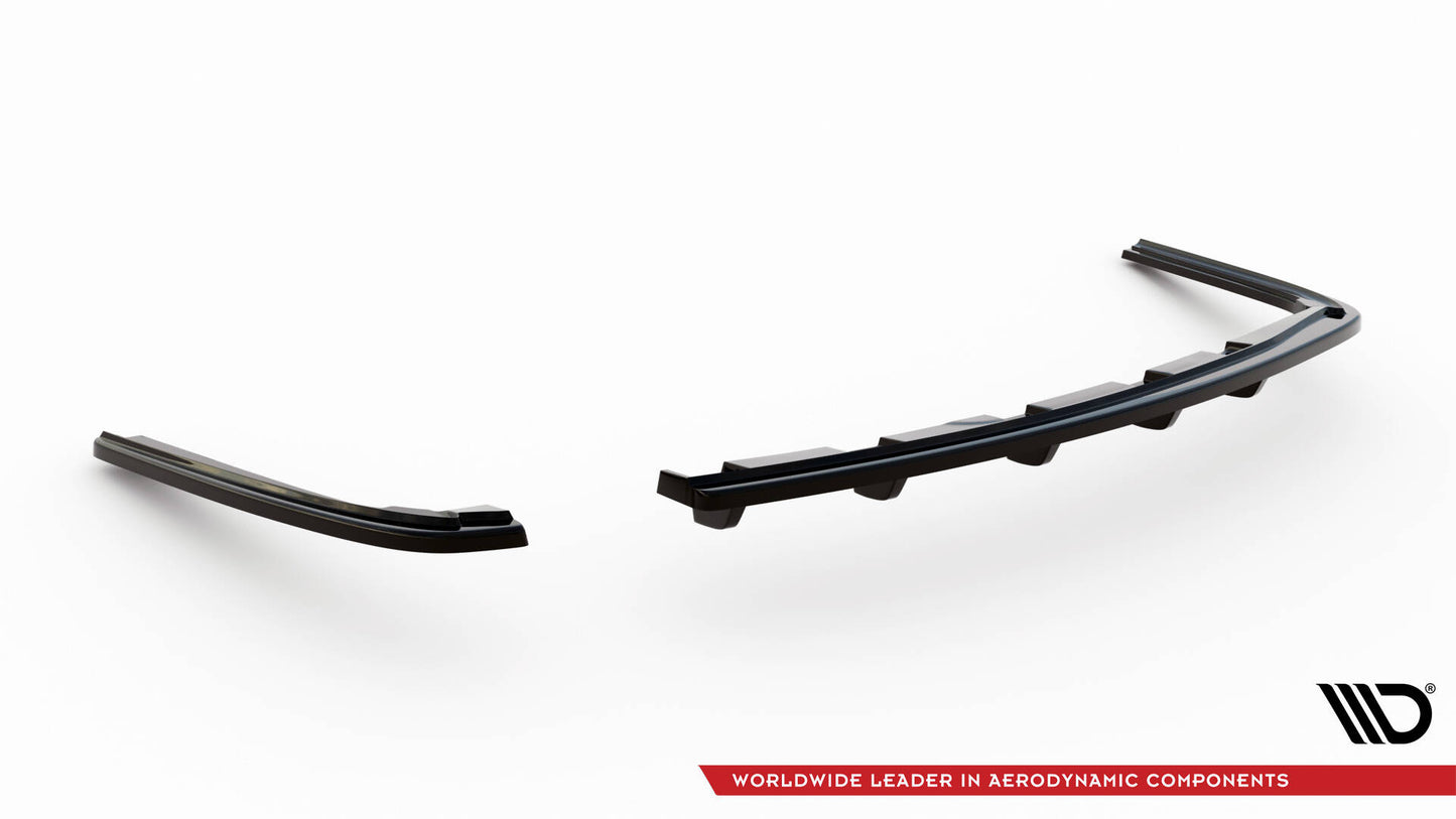 Diffusor Heck Ansatz für BMW 5er M-Paket F10 / F11 schwarz Hochglanz
