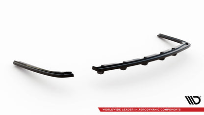 Diffusor Heck Ansatz für BMW 5er M-Paket F10 / F11 schwarz Hochglanz