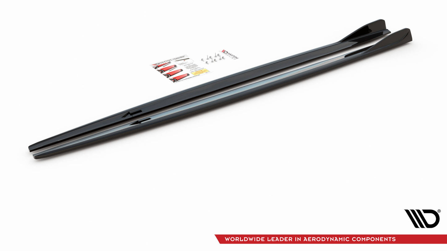 Seitenschweller Ansatz V.2 für BMW 2 Gran Coupe M-Paket / M235i F44 schwarz Hochglanz
