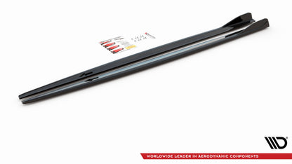 Seitenschweller Ansatz V.2 für BMW 2 Gran Coupe M-Paket / M235i F44 schwarz Hochglanz