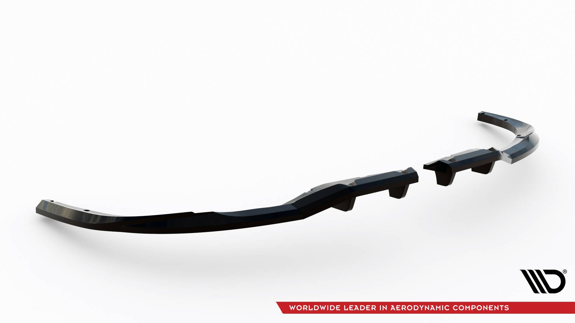 Mittlerer Cup Diffusor DTM Look Heck Ansatz für Ford S-Max ST-Line Mk2 schwarz Hochglanz