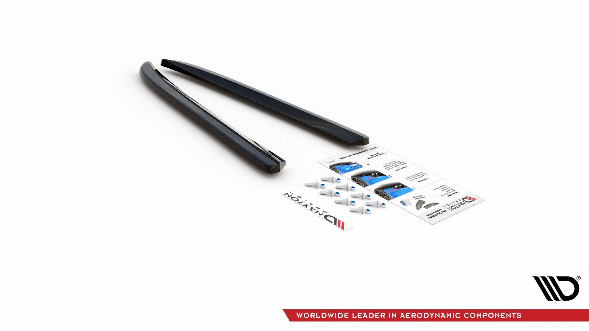 Heck Ansatz Flaps Diffusor für Jaguar XJ R-Sport X351 Facelift schwarz Hochglanz