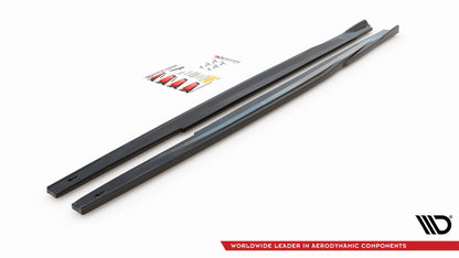 Seitenschweller Ansatz für Toyota Corolla GR Sport Hatchback XII schwarz Hochglanz