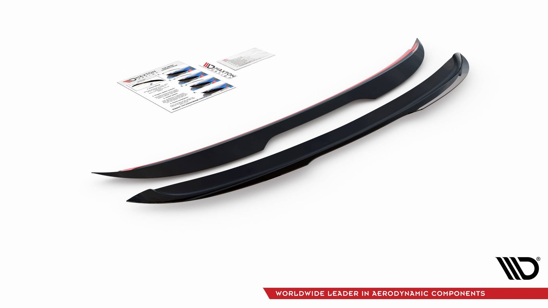 Spoiler CAP für Peugeot 308 GT Mk2 Facelift schwarz Hochglanz