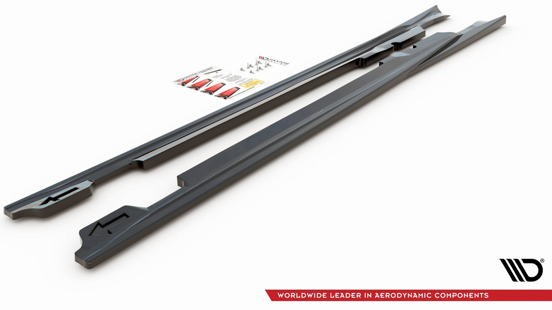 Seitenschweller Ansatz für V.1 für Porsche Panamera Turbo 970 Facelift schwarz Hochglanz