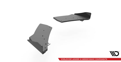 Street Pro Heck Ansatz Flaps Diffusor +Flaps für Volkswagen Golf R Mk7 schwarz Hochglanz