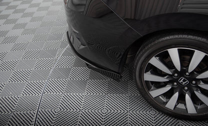 Street Pro Heck Ansatz Flaps Diffusor +Flaps für Honda Civic Mk10 schwarz Hochglanz