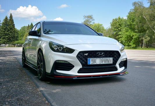 Front Ansatz V.1 für HYUNDAI I30 Mk3 N  schwarz Hochglanz
