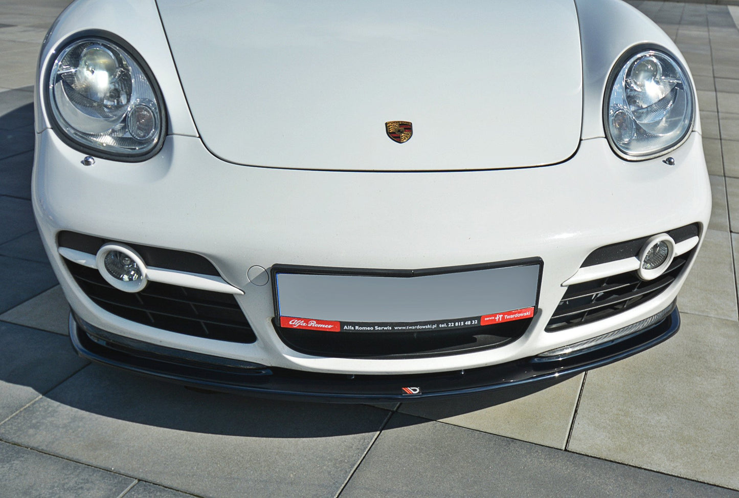 Front Ansatz V.2 für PORSCHE CAYMAN S 987C  schwarz Hochglanz