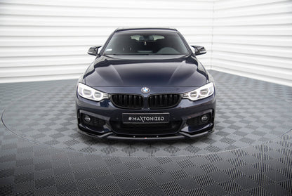 Front Ansatz V.5 für BMW 4er Coupe / Gran Coupe / Cabrio M-Paket F32 / F36 / F33 schwarz Hochglanz