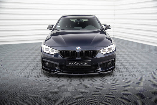 Front Ansatz V.5 für BMW 4er Coupe / Gran Coupe / Cabrio M-Paket F32 / F36 / F33 schwarz Hochglanz