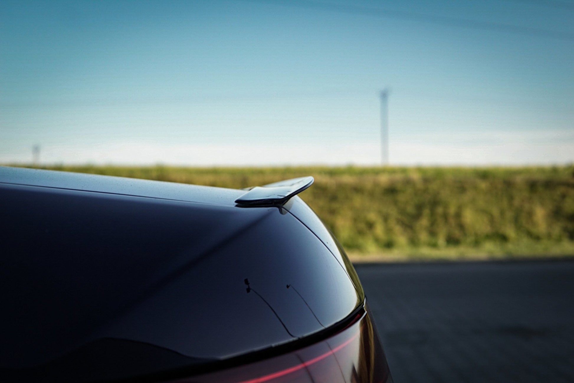 Spoiler CAP für Audi A6 S-Line C6 FL Limousine schwarz Hochglanz