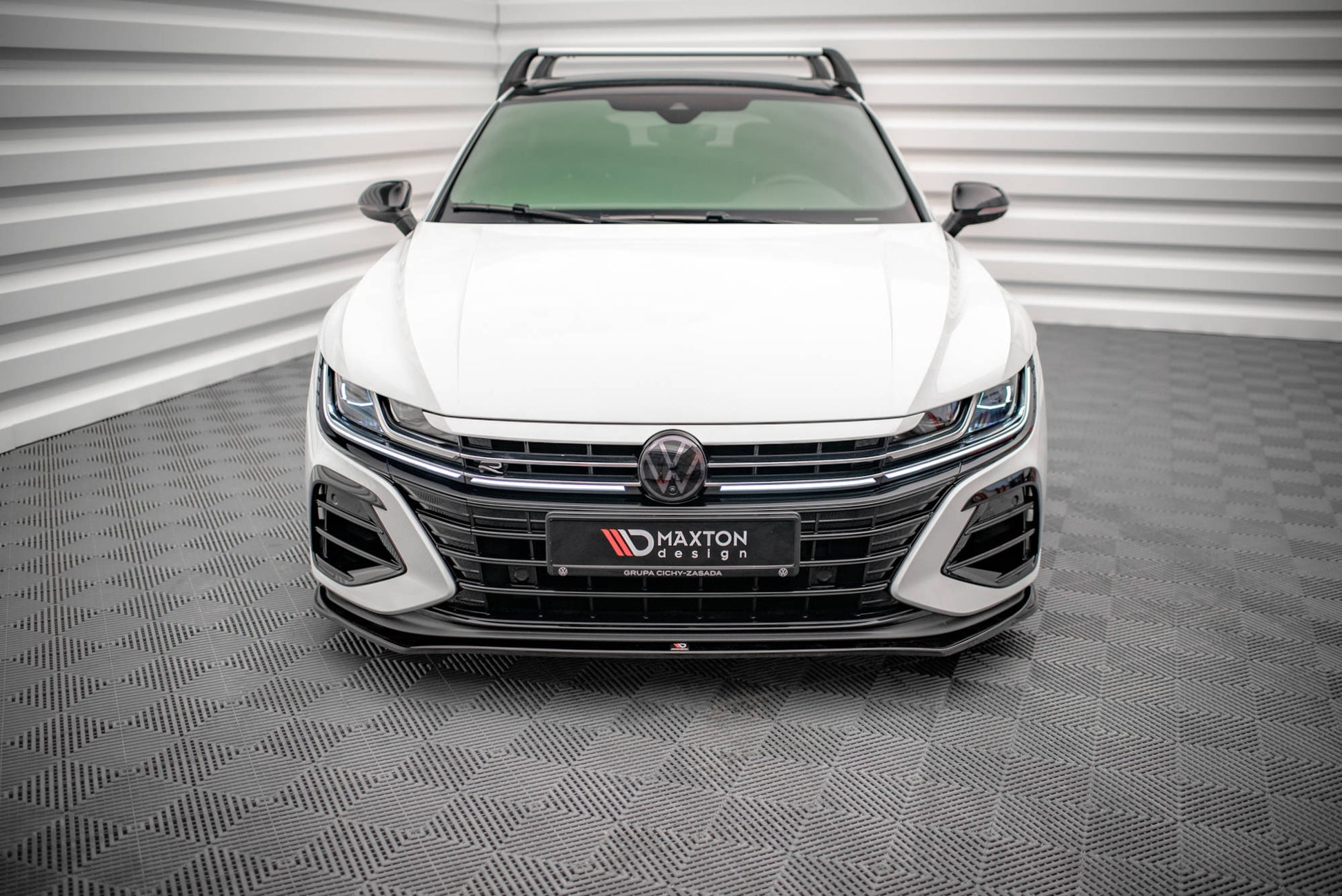 Front Ansatz V.3 für VW Arteon R schwarz Hochglanz