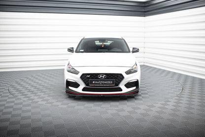 Front Splitter V.2 Hyundai I30 N Mk3 Hatchback / Fastback schwarz Hochglanz