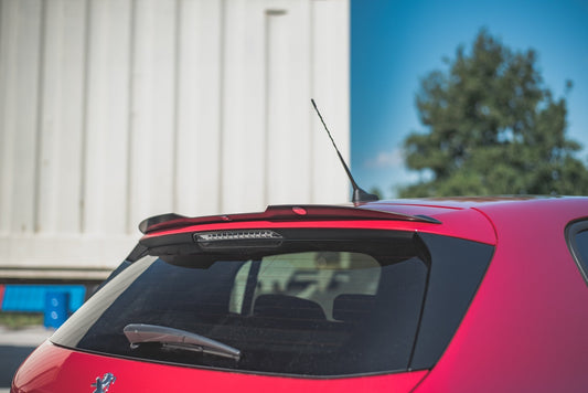 Spoiler CAP für Peugeot 308 GT Mk2 Facelift schwarz Hochglanz